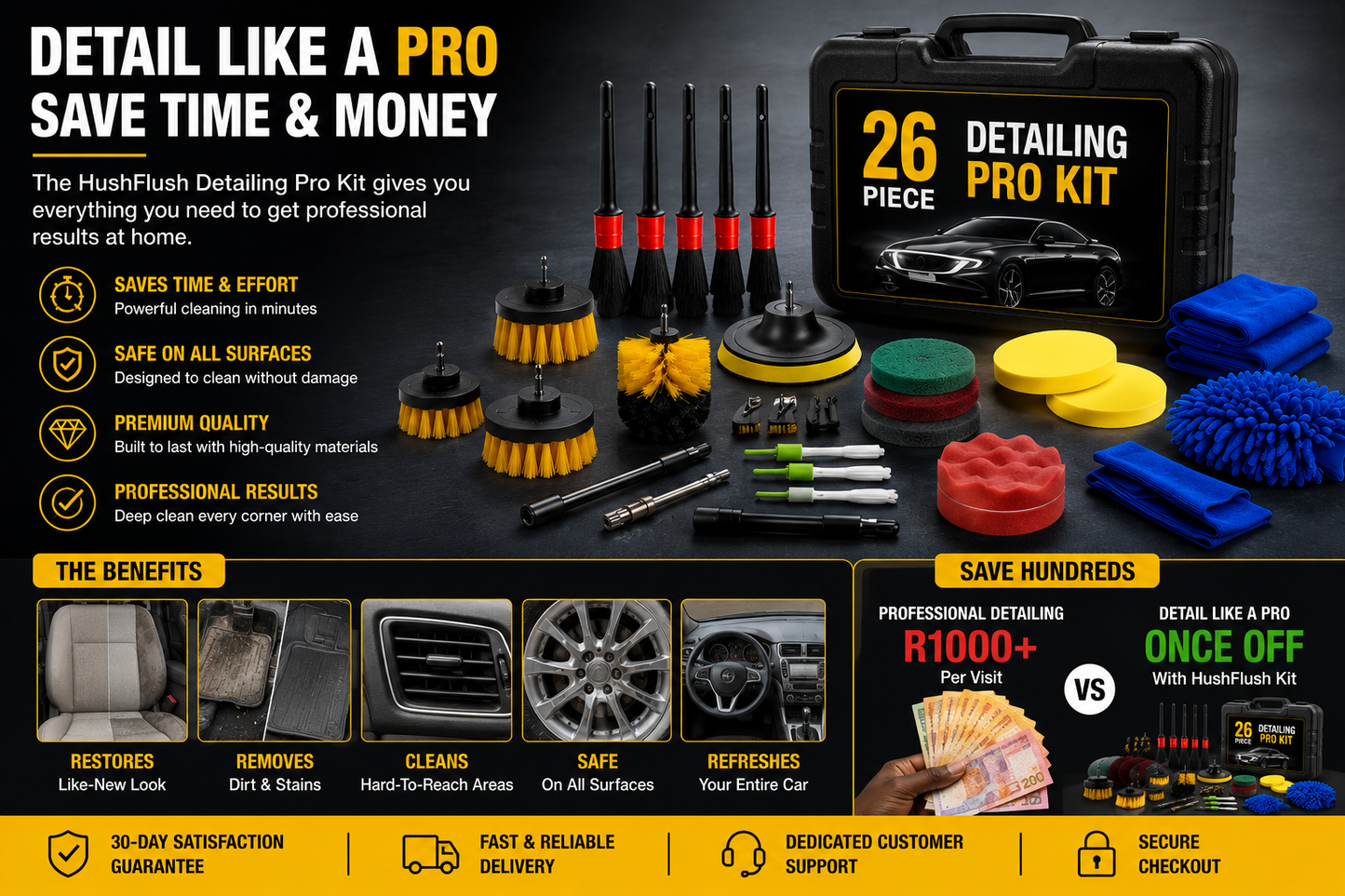 HushFlush Detailing Pro Kit